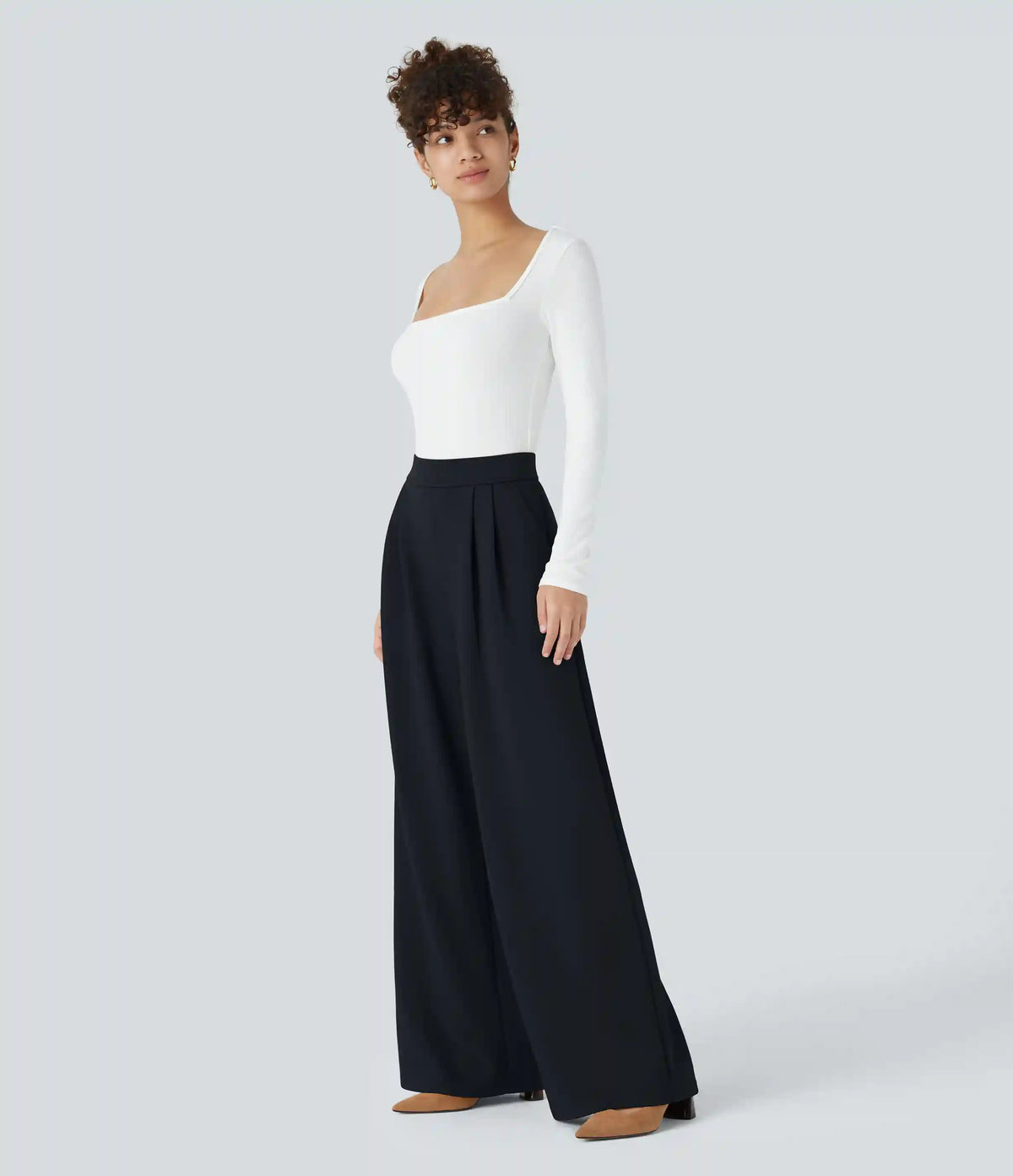 Halara Flex™ High Waisted Pocket Wide Leg Work Pants
