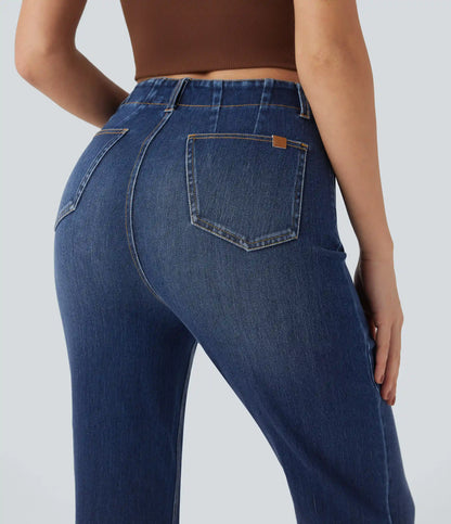 Halara Flex™ High-waisted Casual Slim Bootcut Jeans with Pockets