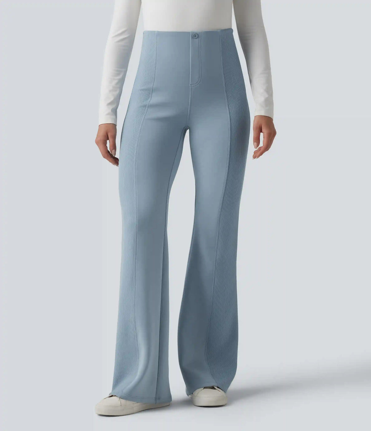 SpacerTek™ High Waisted Tummy Control Flare Casual Pants
