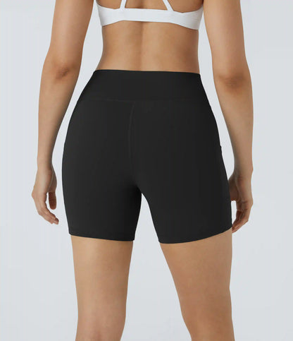 High Waisted Pocket Running Biker Shorts