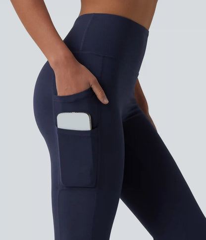 SoftlyZero™ High Waisted Bootcut Yoga Leggings with Pockets