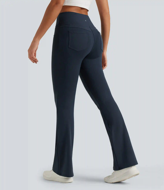 DayStretch High Waisted Butt Lifting Flare Yoga Leggings with Pockets