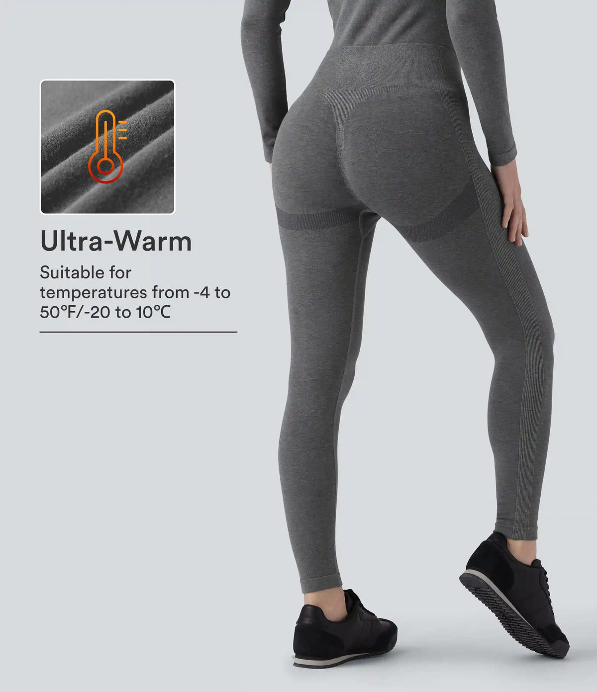 OneForm Seamless Flow High Waisted 7/8 Casual Warming Leggings