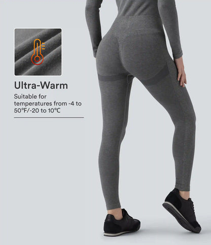 OneForm Seamless Flow High Waisted 7/8 Casual Warming Leggings