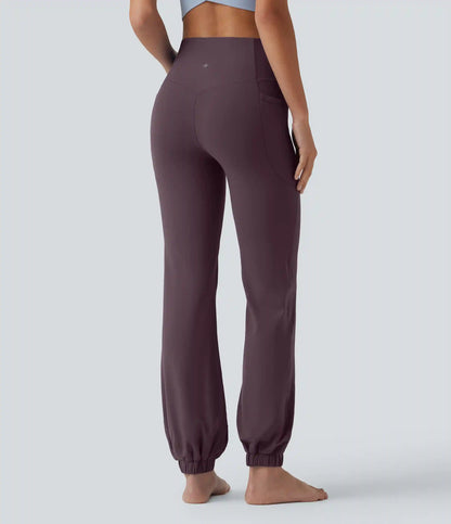 SoftlyZero™ High Waisted Tummy Control Dance Balloon Joggers with Pockets