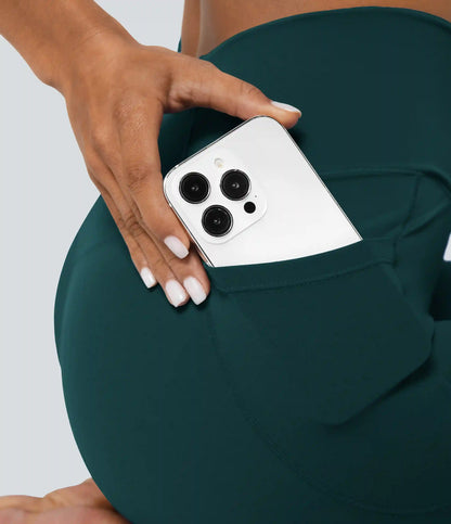 SoftlyZero™ Crossover Pocket Plain Leggings