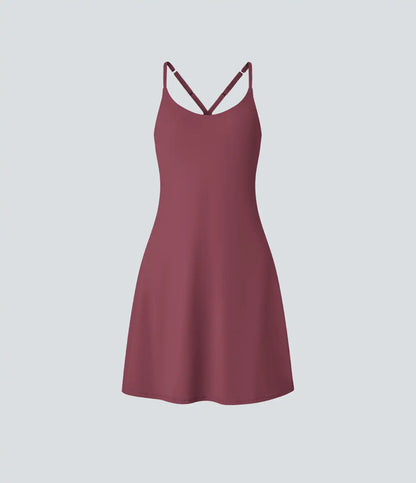 SoftlyZero™ Airy Cut Out 2-in-1 Pocket InstantCool Longer Active Dress