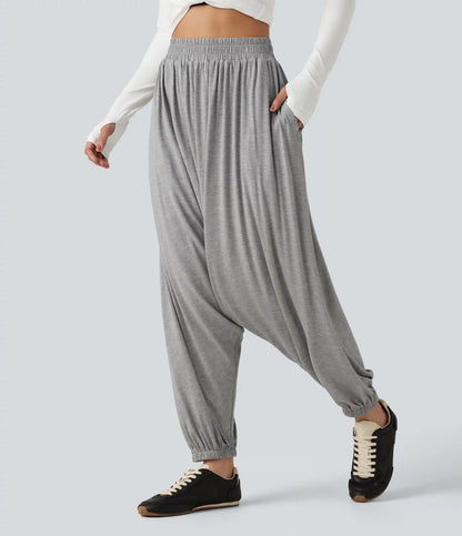 High Waisted Relaxed Casual Jogger with Pockets
