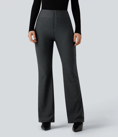 Halara Flex™ High Waisted Striped Work Flare Pants with Pockets