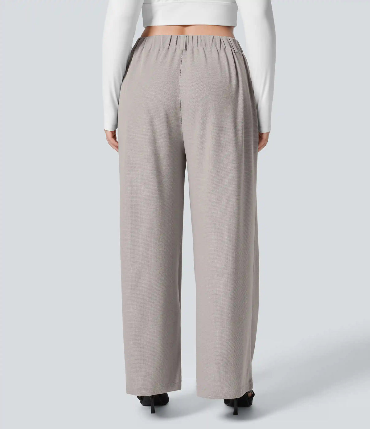 Halara Flex™ High Waisted Pocket Wide Leg Waffle Work Plus Size Pants