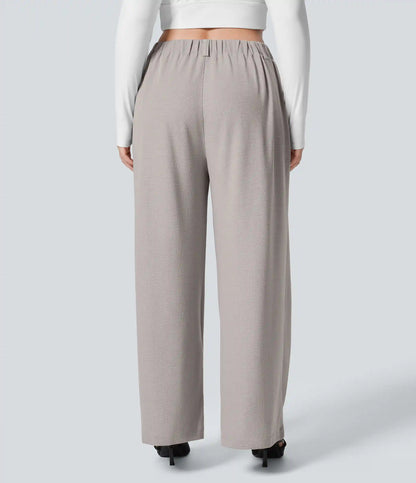 Halara Flex™ High Waisted Pocket Wide Leg Waffle Work Plus Size Pants