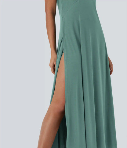 U Neck Flowy Maxi Casual Tank Dress