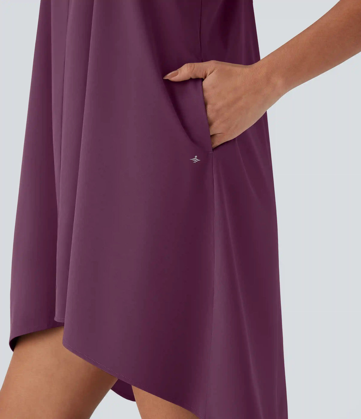 Breezeful™ RacerPocket High Low Flowy Mini Quick Dry Casual Dress