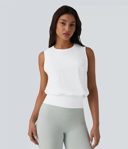 Round Neck Workout Tank Top