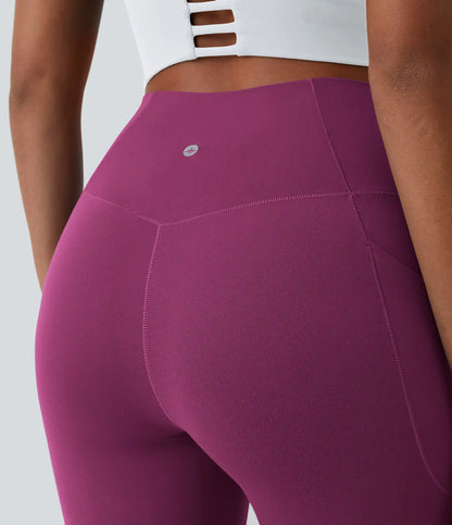 SoftlyZero™ Crossover Pocket Plain Leggings