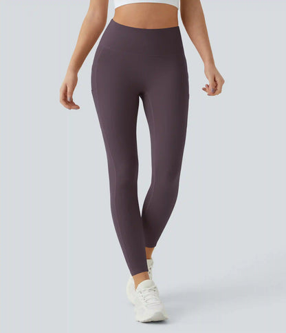 SoftlyZero™ High Waisted Double Pockets Plain Leggings