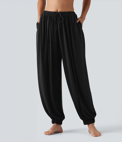 Mid Rise Drawstring Dance Joggers with Pockets