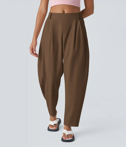Mid Rise Pocket Barrel Leg Baggy Work Pants