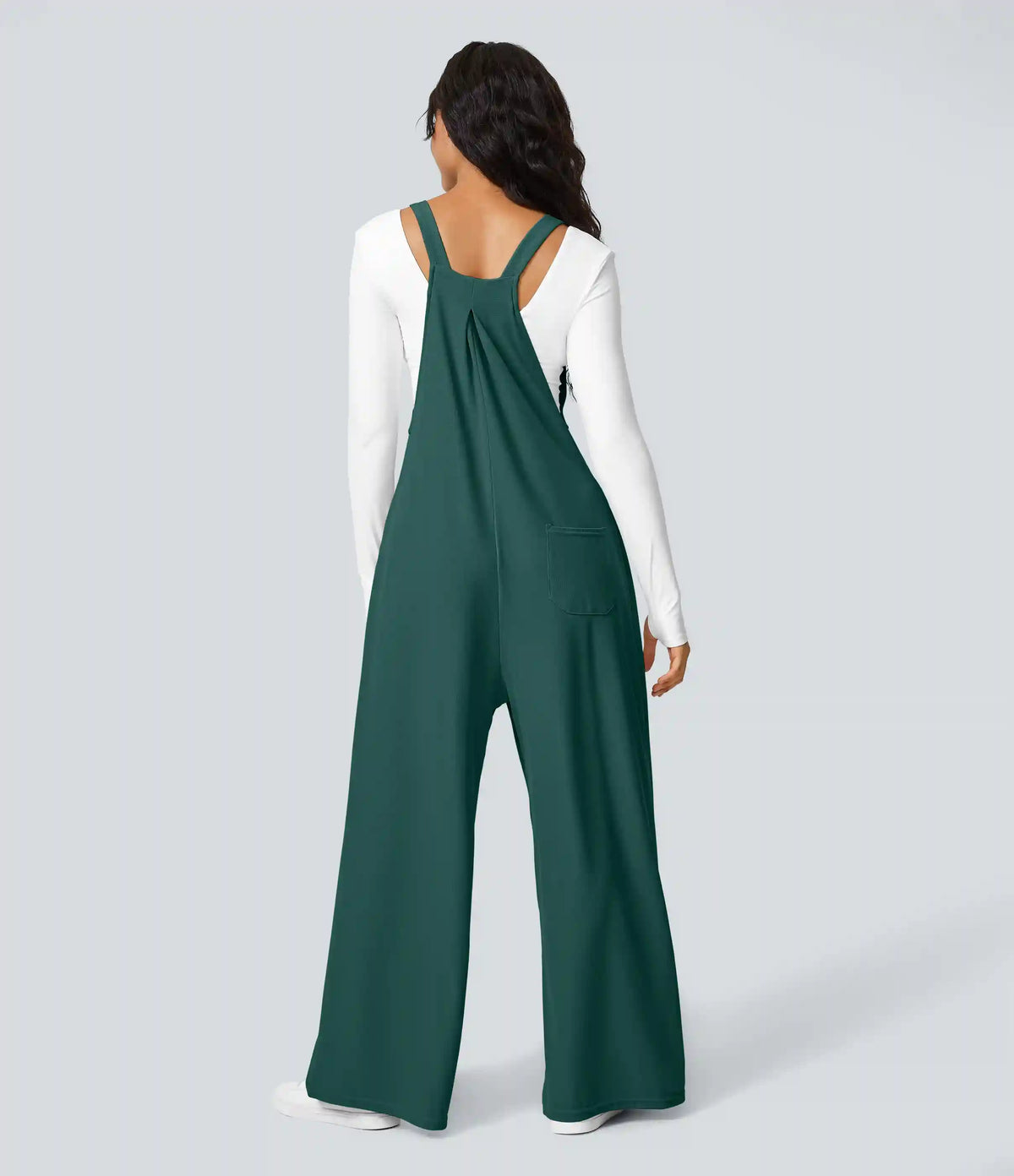 Pockets Waffle Casual Overalls