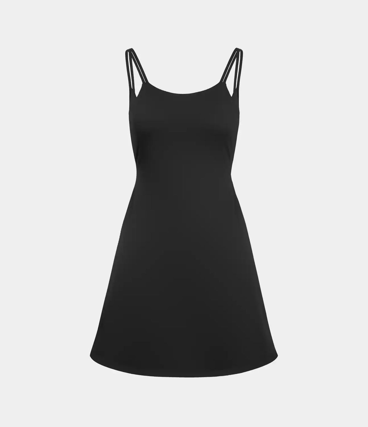 SoftlyZero™ Plush Double Straps 2-Piece Pocket Slip Dance Active Dress A-D Cups