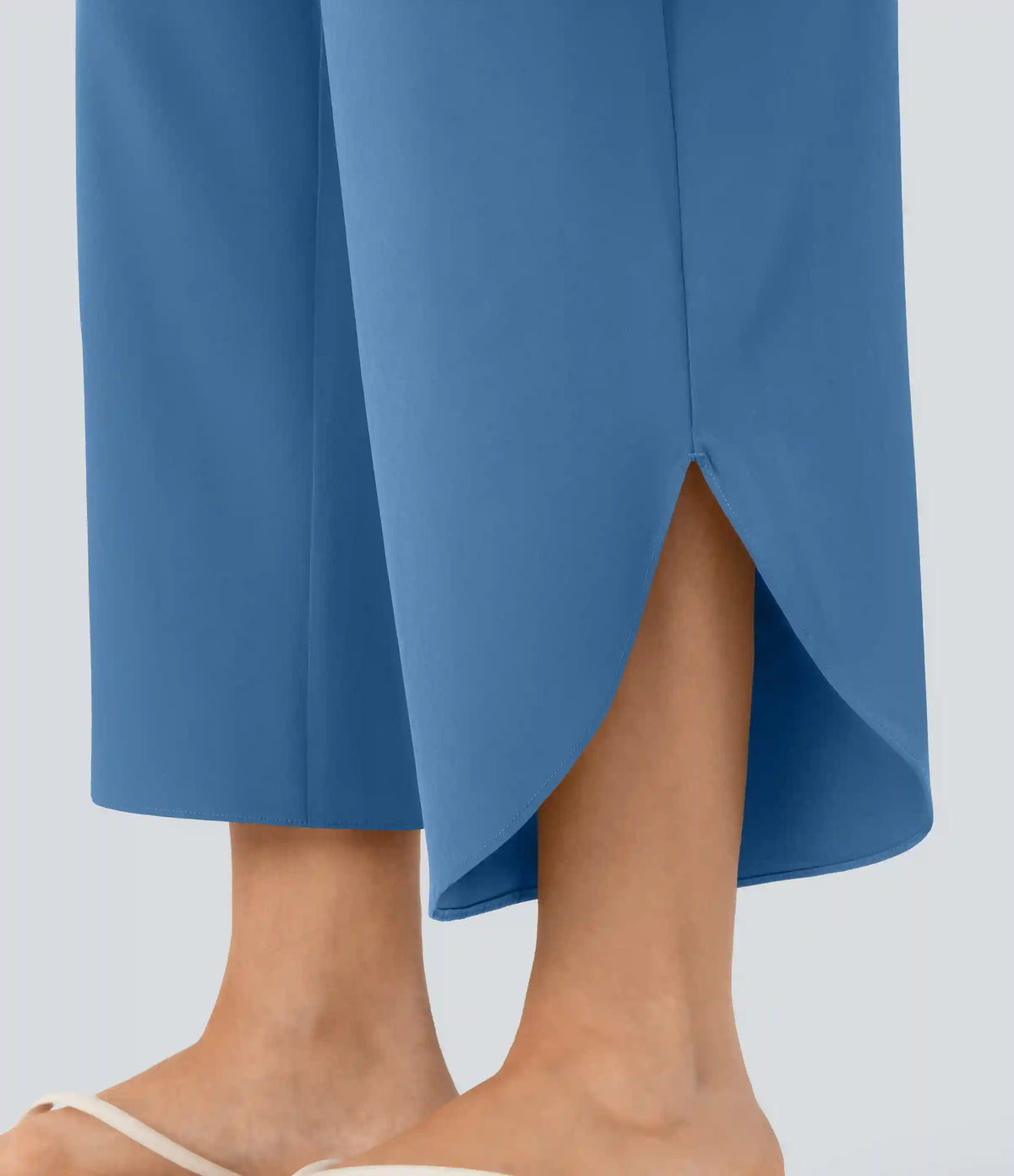 Breezeful™ High Waisted Tummy Control Split Hem Quick Dry Resort Pants with Pockets