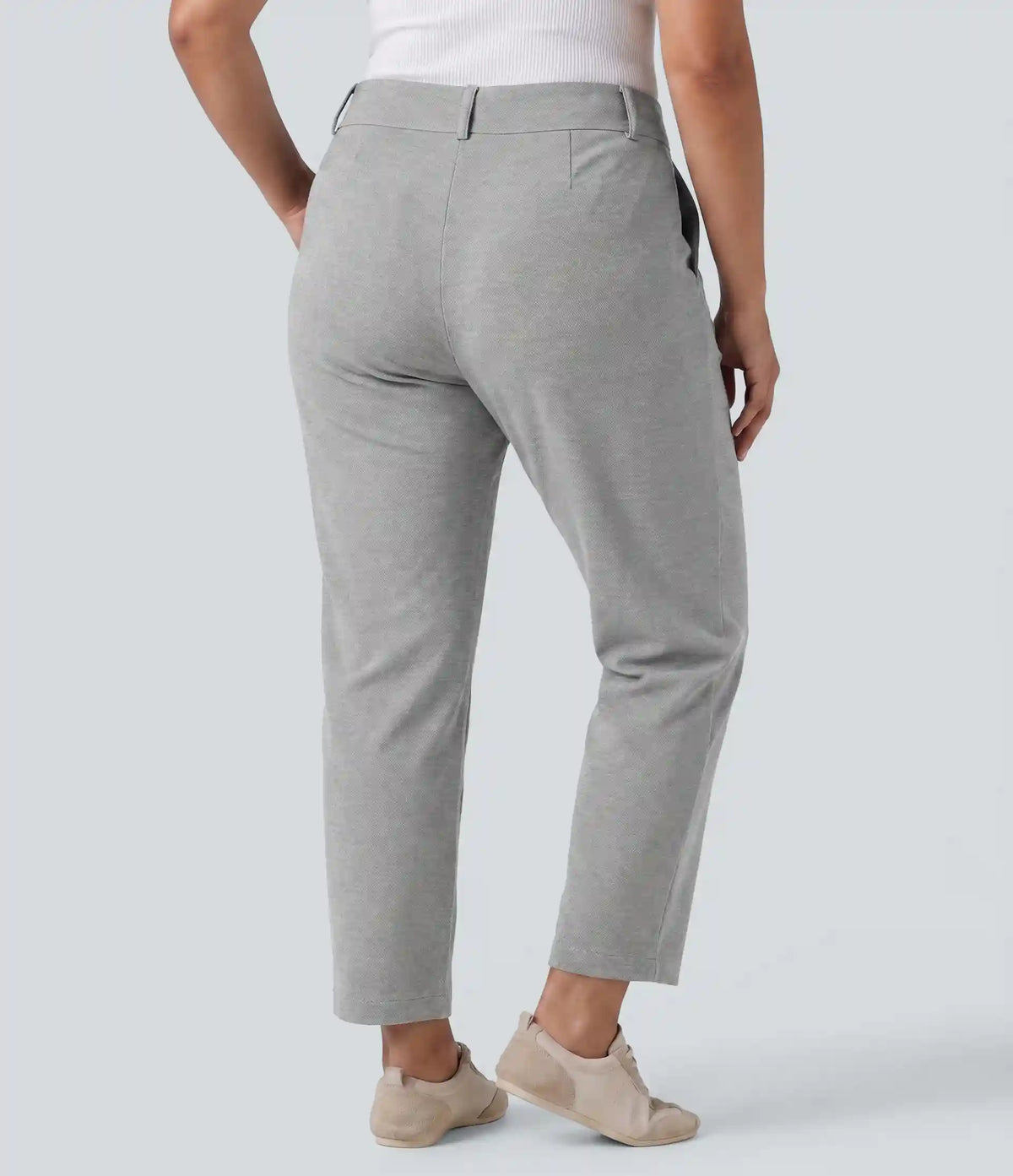 Plus Size Halara Flex™ High Waisted Tapered Waffle Work Pants with Pockets