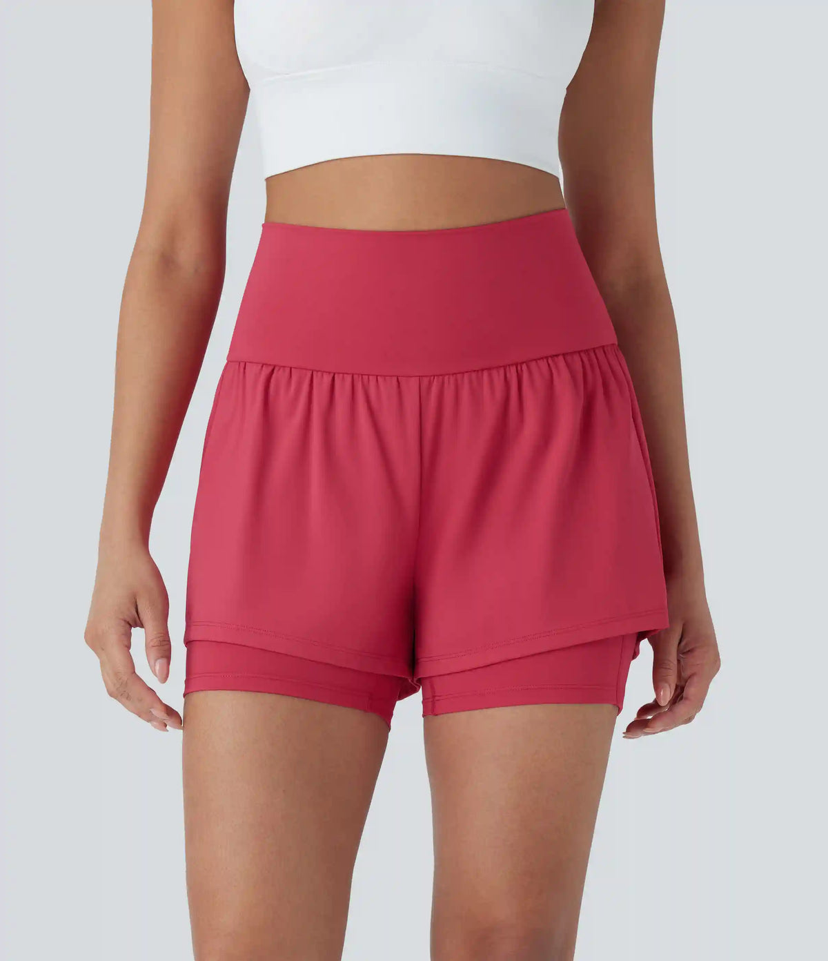 SoftlyZero™ Airy Super High Waisted 2-in-1 InstantCool Yoga Shorts 5'' with Pockets