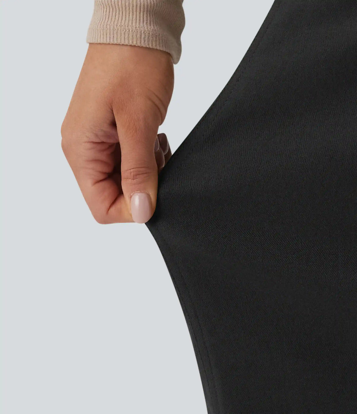 Mid Rise Work Barrel Leg Pants with Pockets