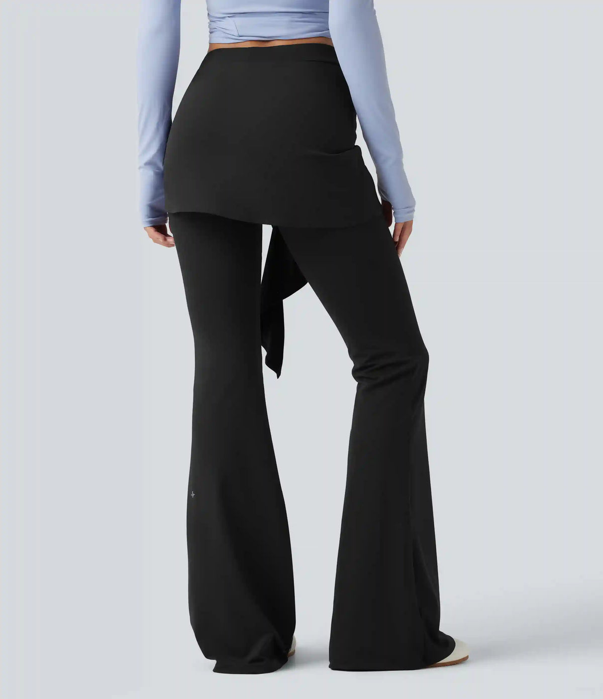 SoftlyZero™ Mid Rise Tie Front Flare Dance Leggings-UPF50+