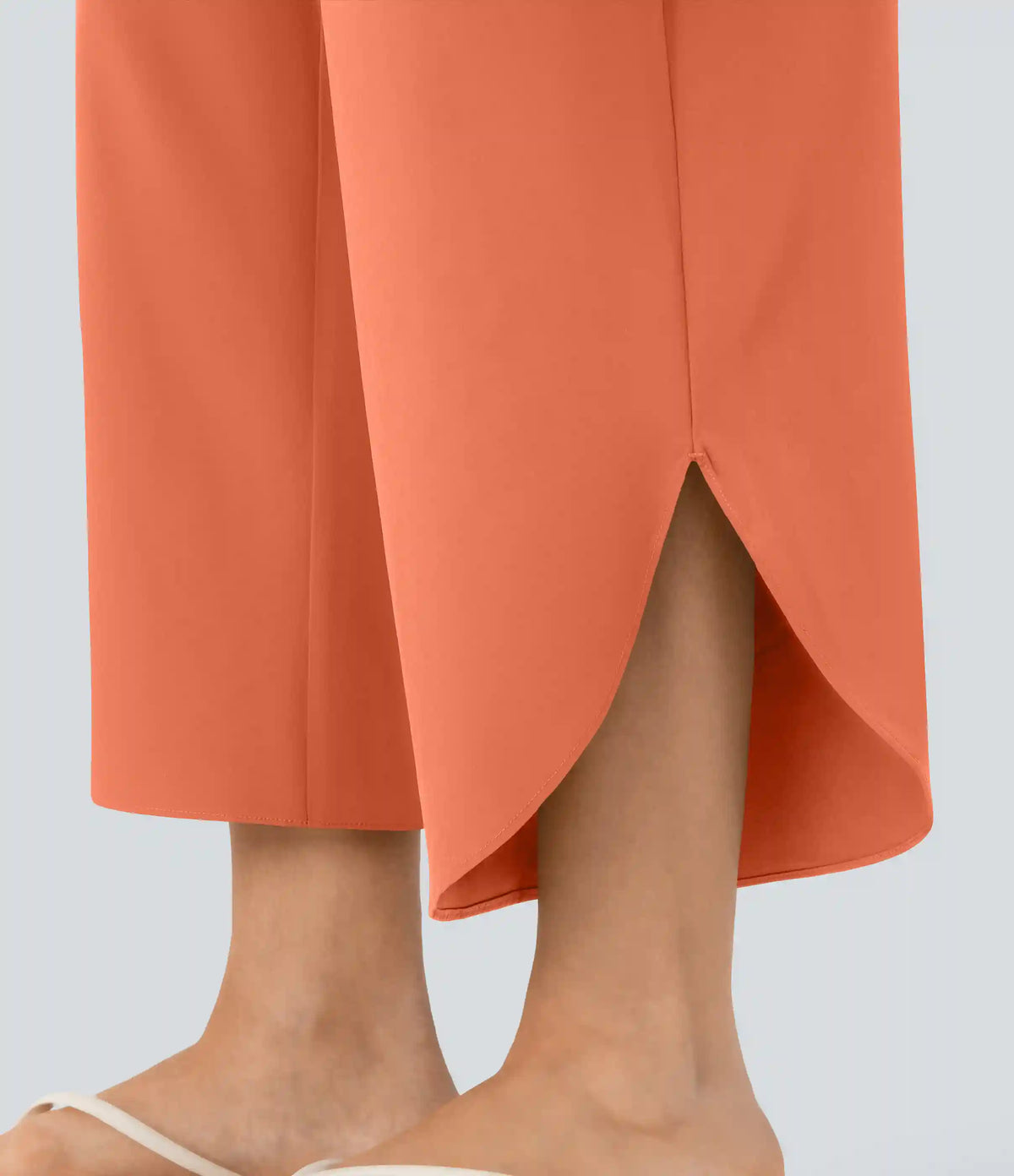 Breezeful™ High Waisted Tummy Control Split Hem Quick Dry Resort Pants with Pockets