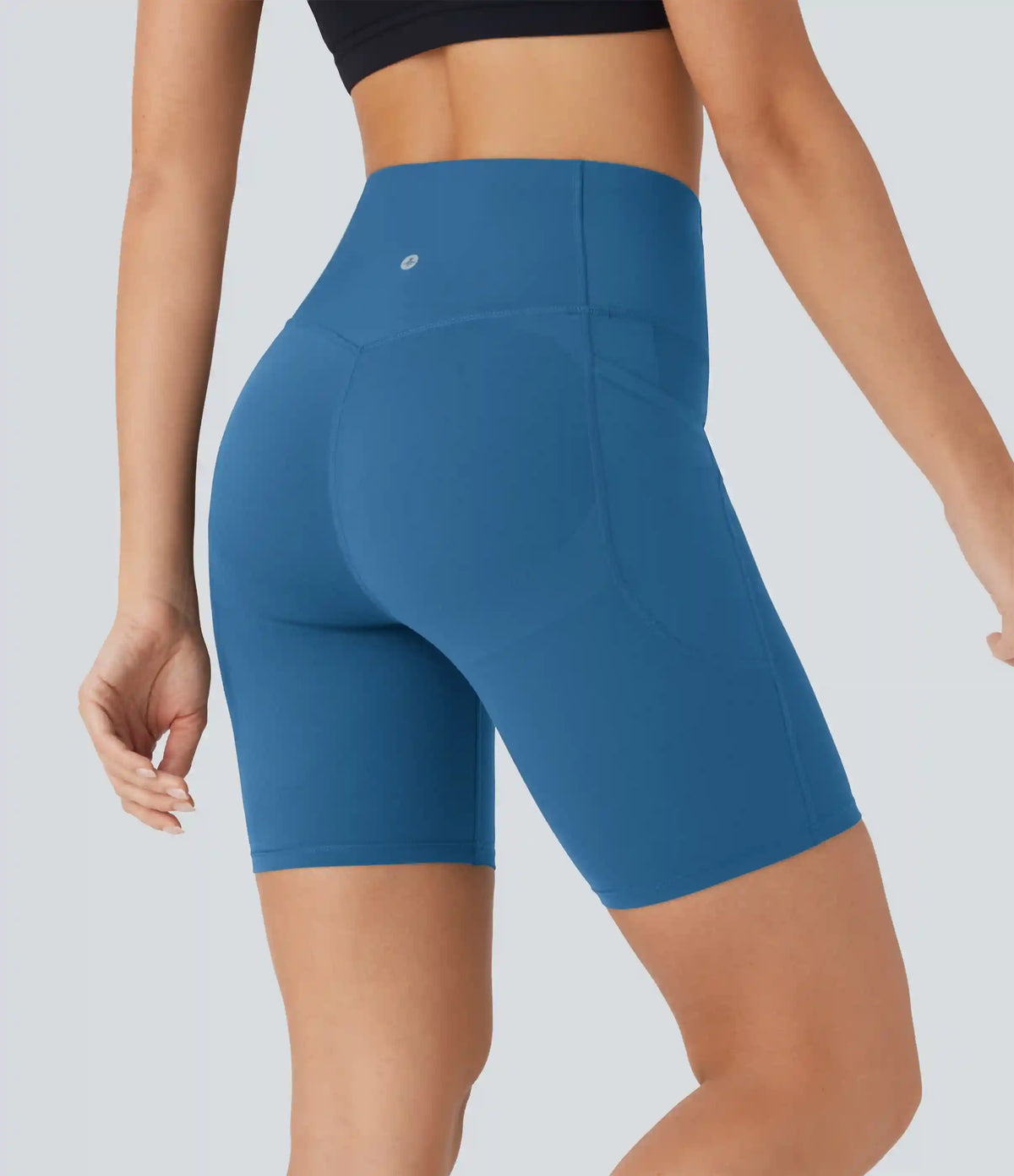 Halara UltraSculpt™ High Waisted Butt Lifting Tummy Control Pocket Shaping Training Biker Shorts 7''