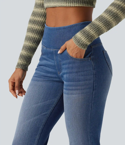 Halara Flex™ High Waisted Tummy Control Bootcut Casual Jeans with Pockets