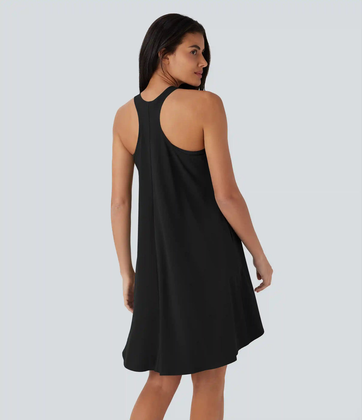 Breezeful™ RacerPocket High Low Flowy Mini Quick Dry Casual Dress