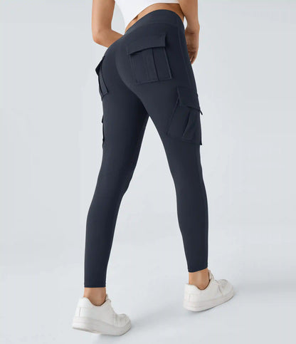 DayStretch High Waisted Cargo Pocket Skinny Yoga Leggings