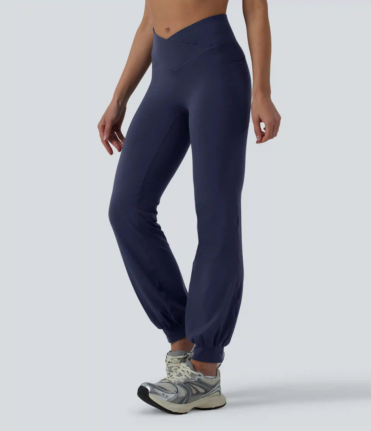 SoftlyZero™ High Waisted Crossover Dance Joggers with Pockets