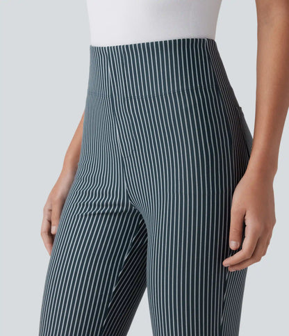 Halara Flex™ High Waisted Striped Work Flare Pants with Pockets
