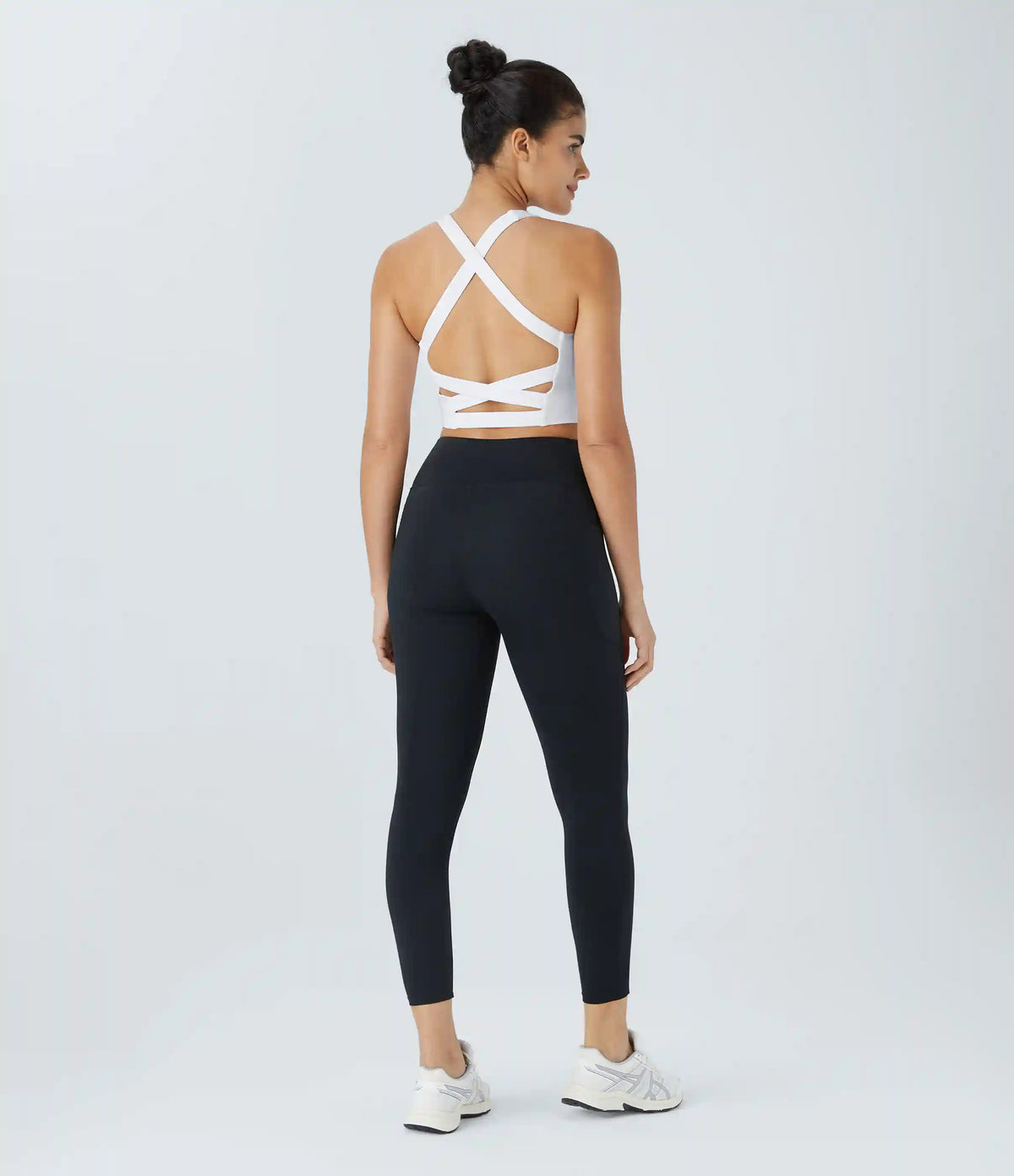 SoftlyZero™ Airy Square Neck Backless Crisscross Cropped InstantCool Yoga Tank Top