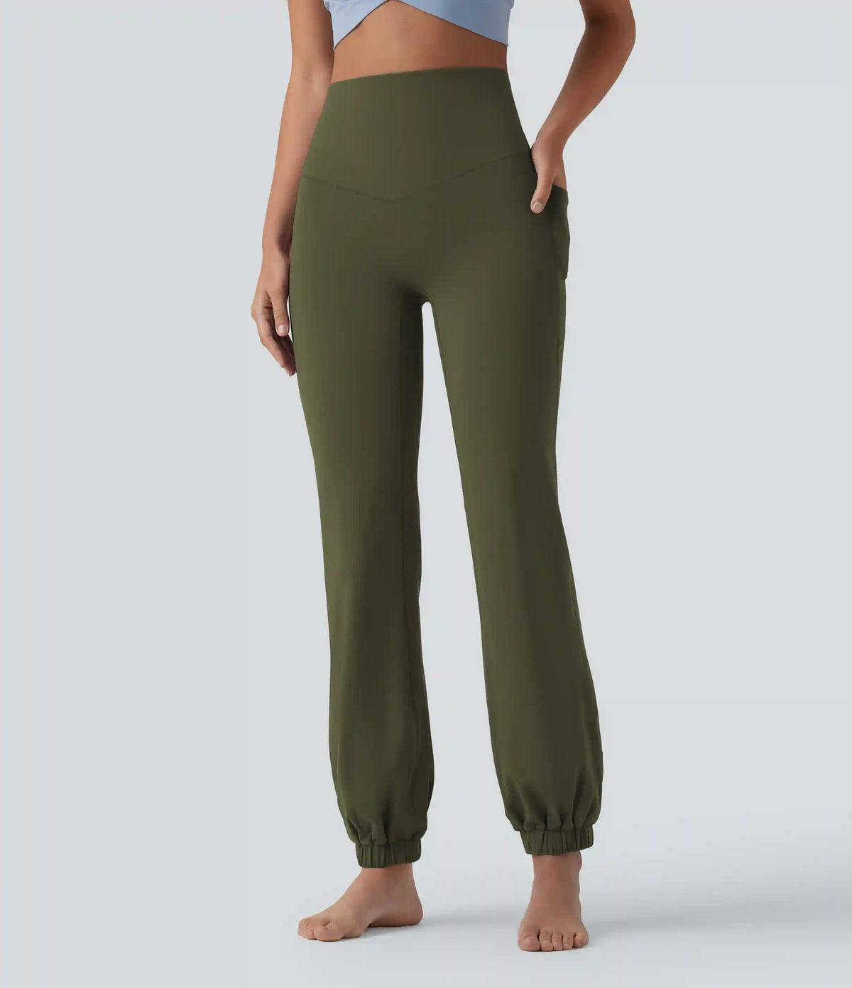 SoftlyZero™ High Waisted Tummy Control Dance Balloon Joggers with Pockets