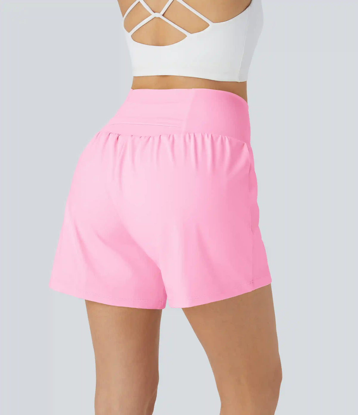 SoftlyZero™ Airy Super High Waisted 2-in-1 InstantCool Yoga Shorts 5'' with Pockets-Longer Length