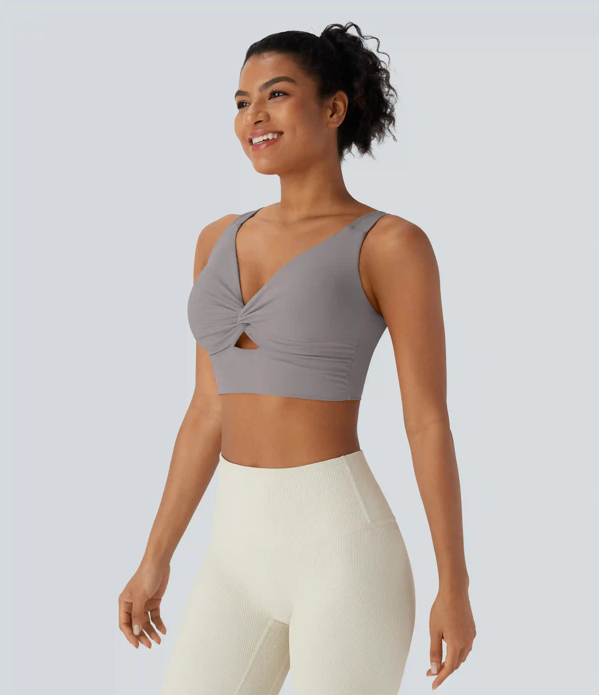 SoftlyZero™ Airy Low Support Cut Out InstantCool Yoga Sports Bra DD-F Cups