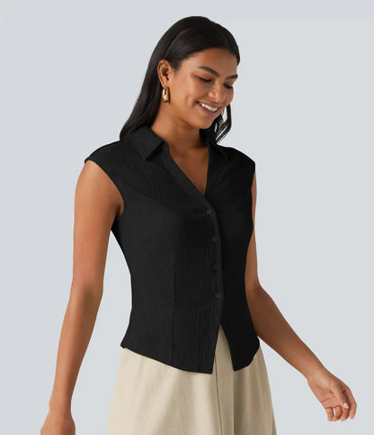 Sleeveless Casual Shirt