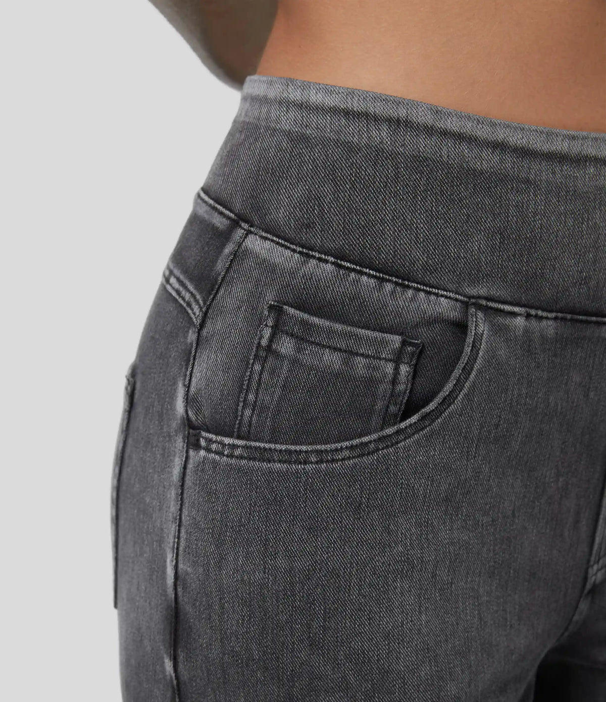 Halara Flex™ High Waisted Pockets Wide Leg Loose Work Jeans
