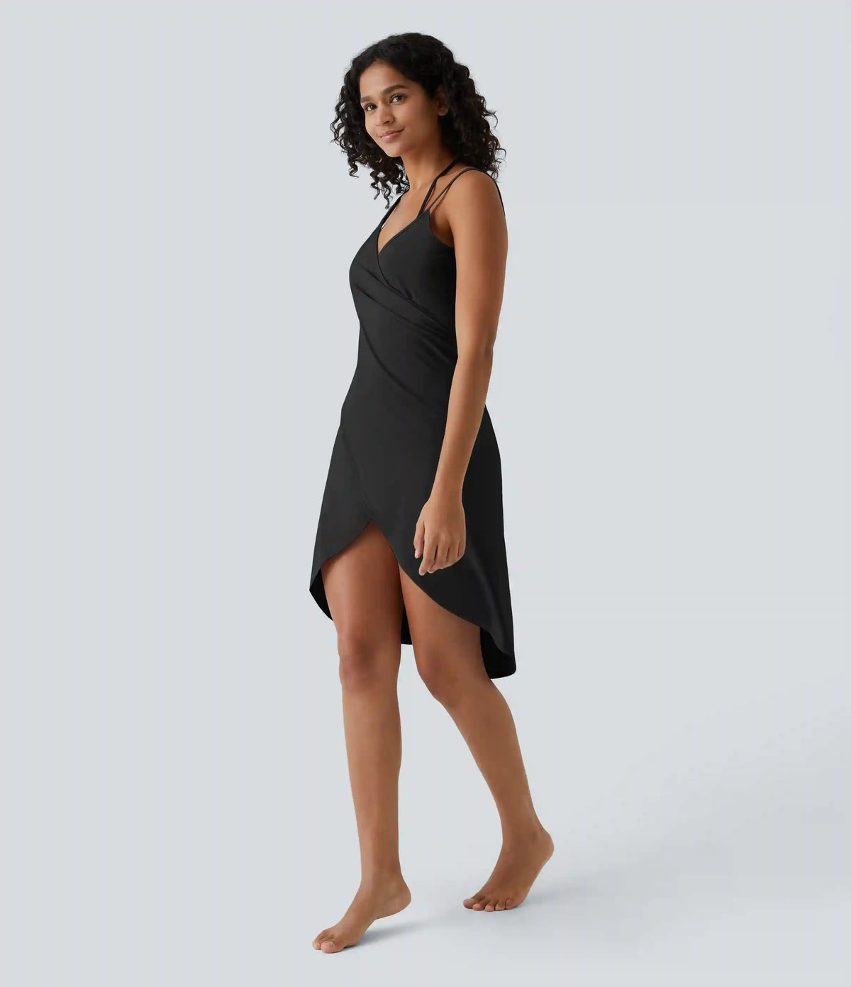Spaghetti Strap Crossover Cover Up Wrap InstantCool Dress-UPF50+