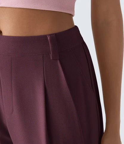 Mid Rise Pocket Barrel Leg Baggy Work Pants