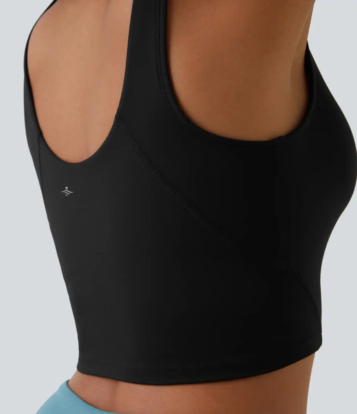 Padded V Neck Cropped Yoga Tank Top A-D Cups