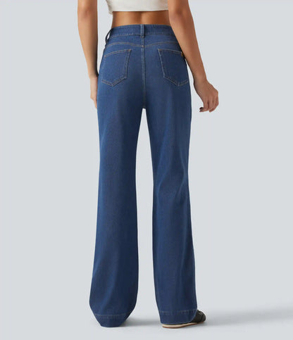 Halara Flex™ Mid Rise Casual Bootcut Jeans with Pockets