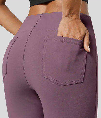 Halara Flex™ High Waisted Back Side Pocket Slight Flare Work Pants