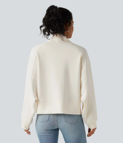 Open Front Long Sleeve Casual Jacket