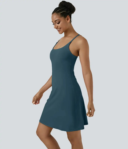 SoftlyZero™ Airy Cut Out 2-in-1 Pocket InstantCool Longer Active Dress