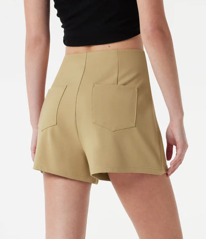 High Waisted Work Shorts 3'' with Pockets